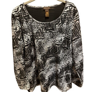 255. WOMENS MULTIPLES L DETAIL TOP